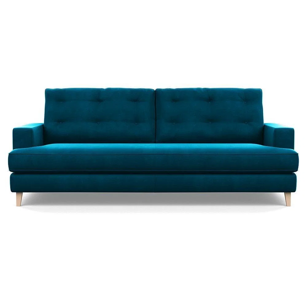 Heal's Richmond 4 Seater Sofa Melton Wool New Navy Black Feet - Heal's UK Furniture – image 152