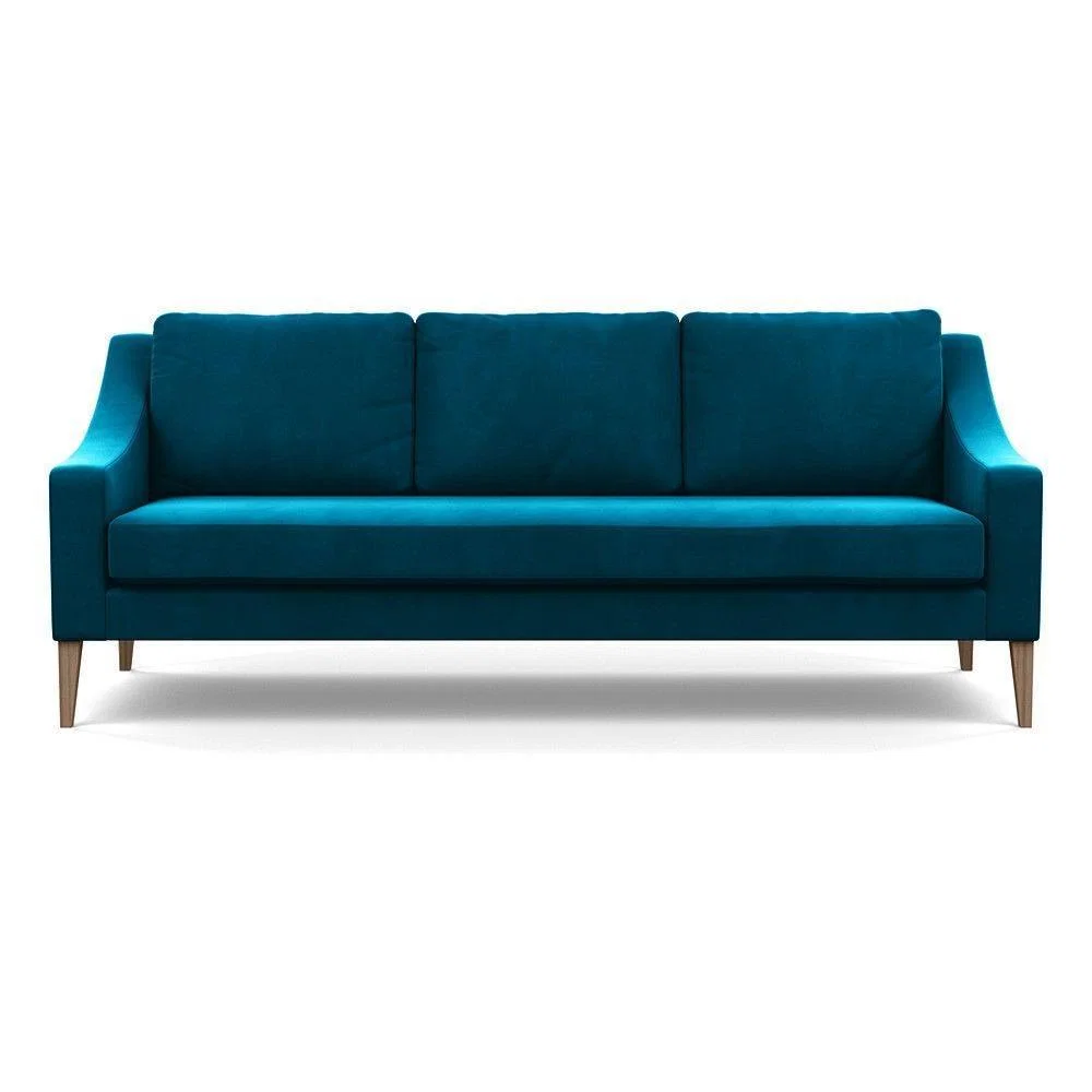 Heal's Richmond 4 Seater Sofa Melton Wool New Navy Black Feet - Heal's UK Furniture – image 154