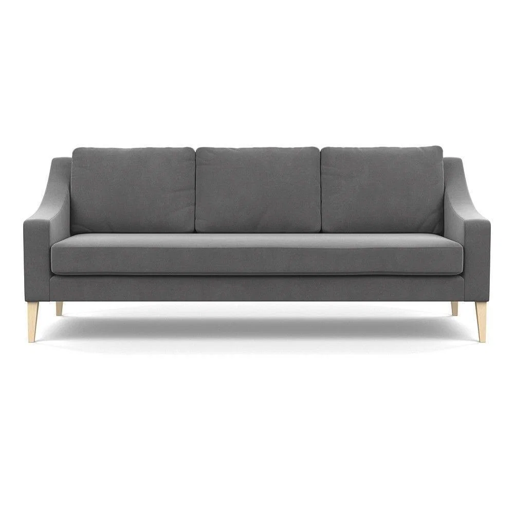 Heal's Richmond 4 Seater Sofa Melton Wool New Navy Black Feet - Heal's UK Furniture – image 17