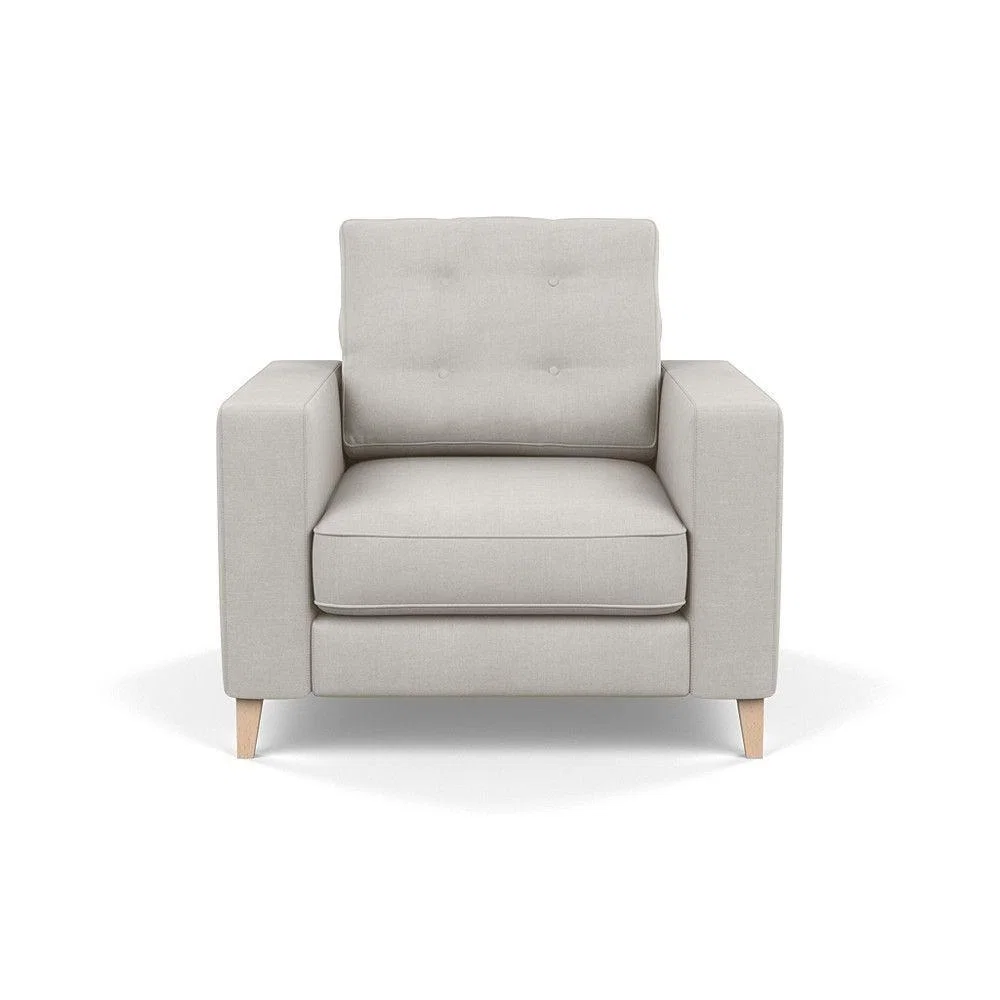 Heal's Richmond 4 Seater Sofa Melton Wool New Navy Black Feet - Heal's UK Furniture – image 22