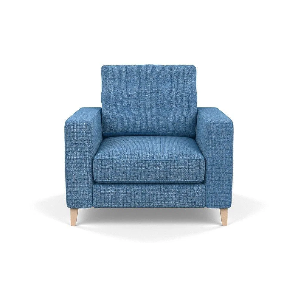 Heal's Richmond 4 Seater Sofa Melton Wool New Navy Black Feet - Heal's UK Furniture – image 26