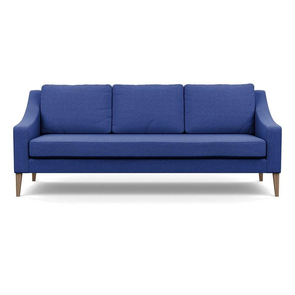 Heal's Richmond 4 Seater Sofa Melton Wool New Navy Black Feet - Heal's UK Furniture – image 29