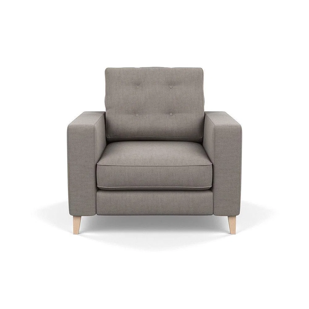 Heal's Richmond 4 Seater Sofa Melton Wool New Navy Black Feet - Heal's UK Furniture – image 34
