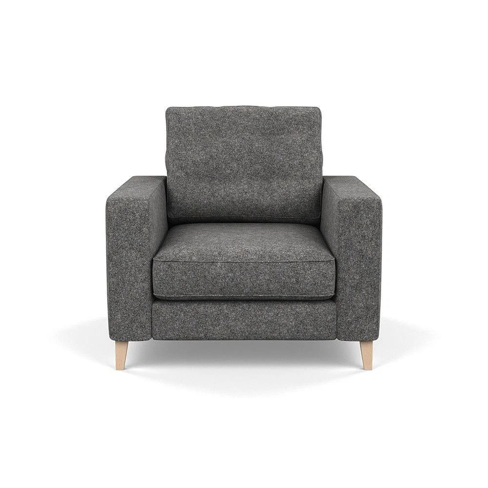 Heal's Richmond 4 Seater Sofa Melton Wool New Navy Black Feet - Heal's UK Furniture – image 35