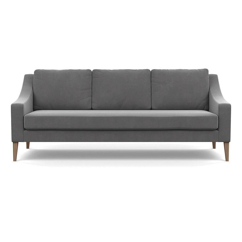 Heal's Richmond 4 Seater Sofa Melton Wool New Navy Black Feet - Heal's UK Furniture – image 37