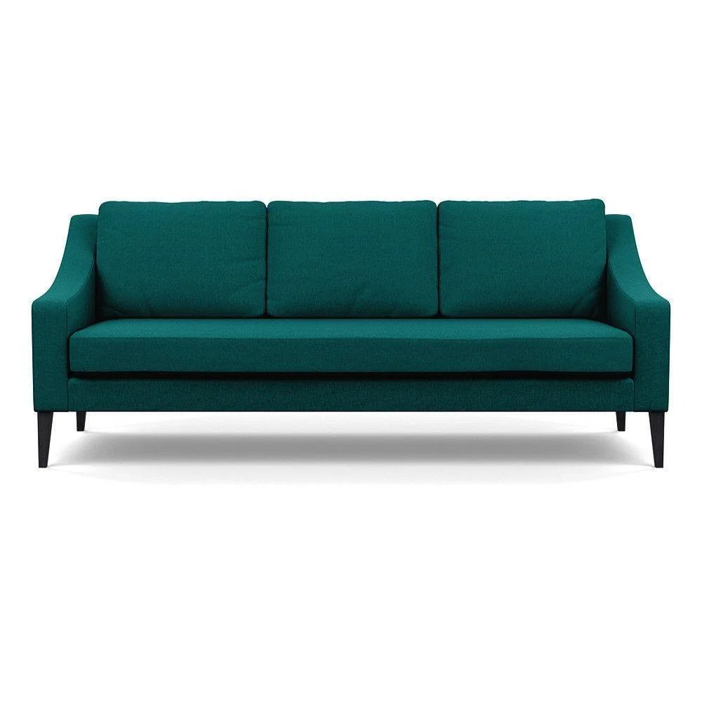 Heal's Richmond 4 Seater Sofa Melton Wool New Navy Black Feet - Heal's UK Furniture – image 38
