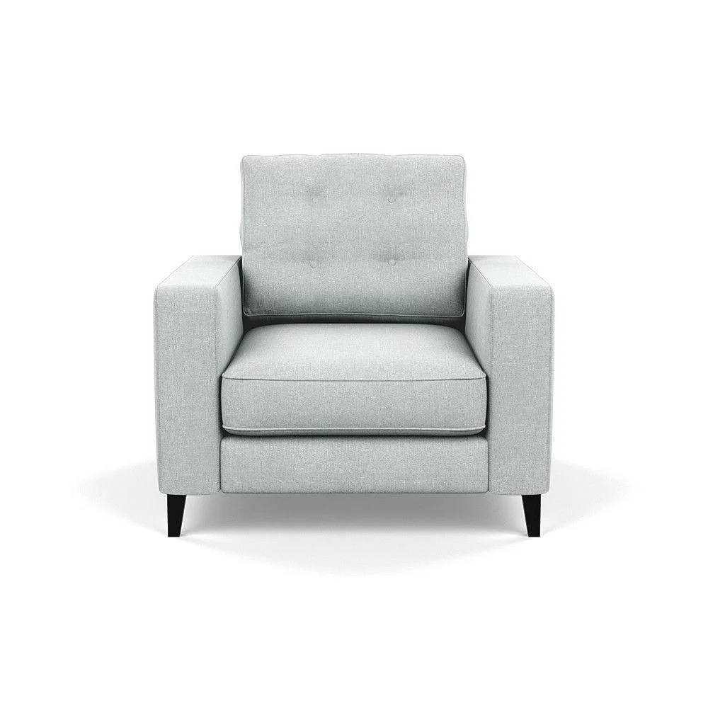 Heal's Richmond 4 Seater Sofa Melton Wool New Navy Black Feet - Heal's UK Furniture – image 45