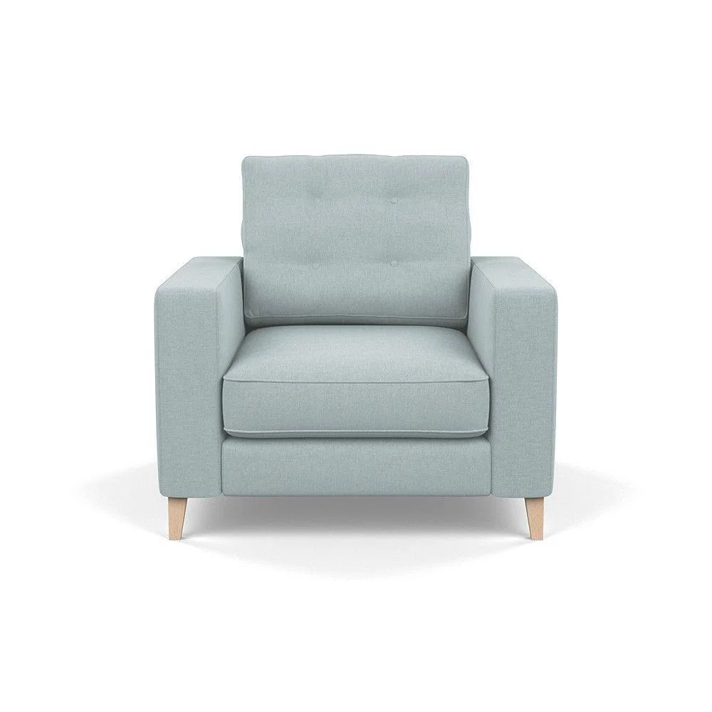 Heal's Richmond 4 Seater Sofa Melton Wool New Navy Black Feet - Heal's UK Furniture – image 6