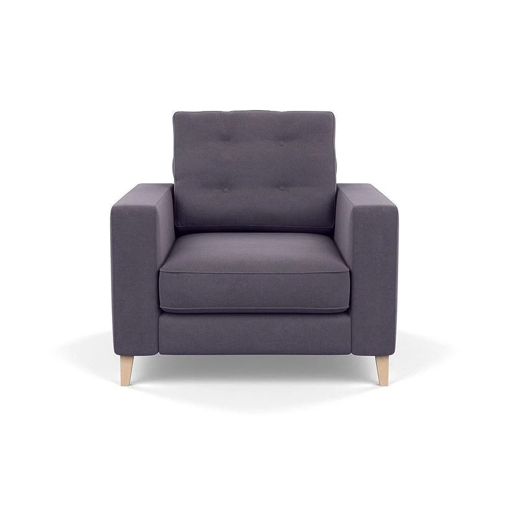 Heal's Richmond 4 Seater Sofa Melton Wool New Navy Black Feet - Heal's UK Furniture – image 53