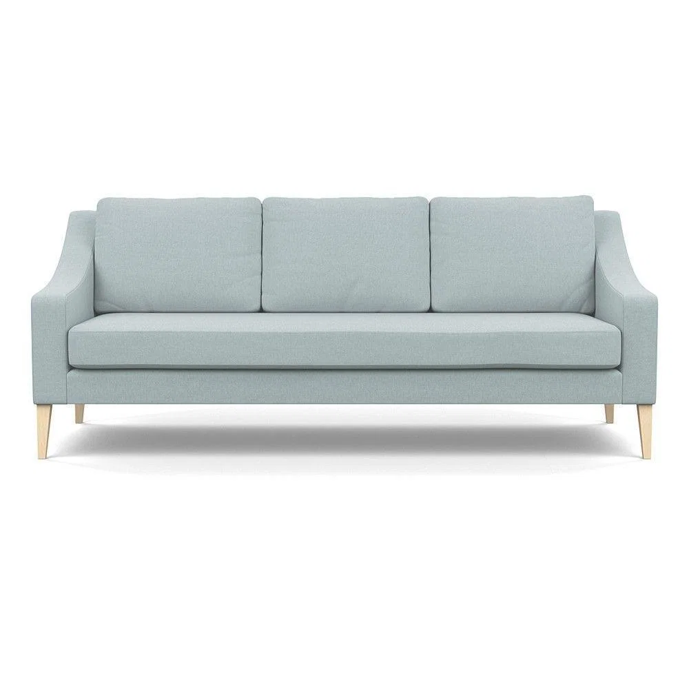 Heal's Richmond 4 Seater Sofa Melton Wool New Navy Black Feet - Heal's UK Furniture – image 8