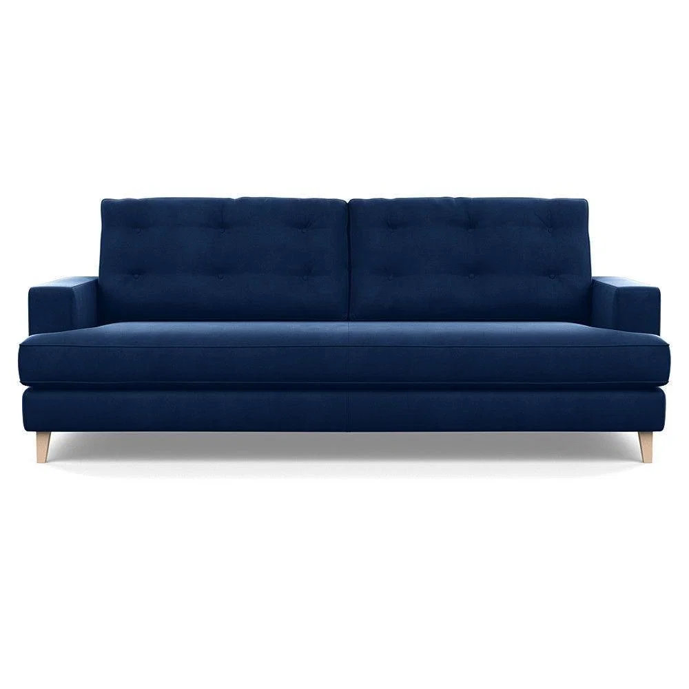 Heal's Richmond 4 Seater Sofa Melton Wool New Navy Black Feet - Heal's UK Furniture – image 72