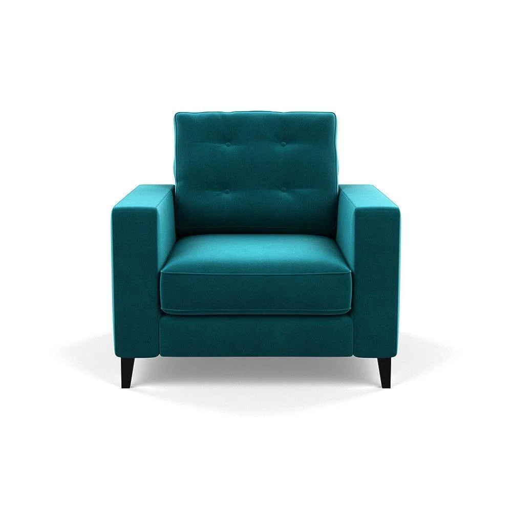 Heal's Richmond 4 Seater Sofa Melton Wool New Navy Black Feet - Heal's UK Furniture – image 74