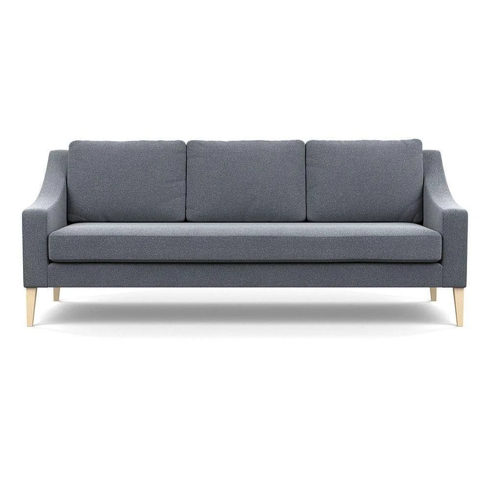 Heal's Richmond 4 Seater Sofa Melton Wool New Navy Black Feet - Heal's UK Furniture – image 79