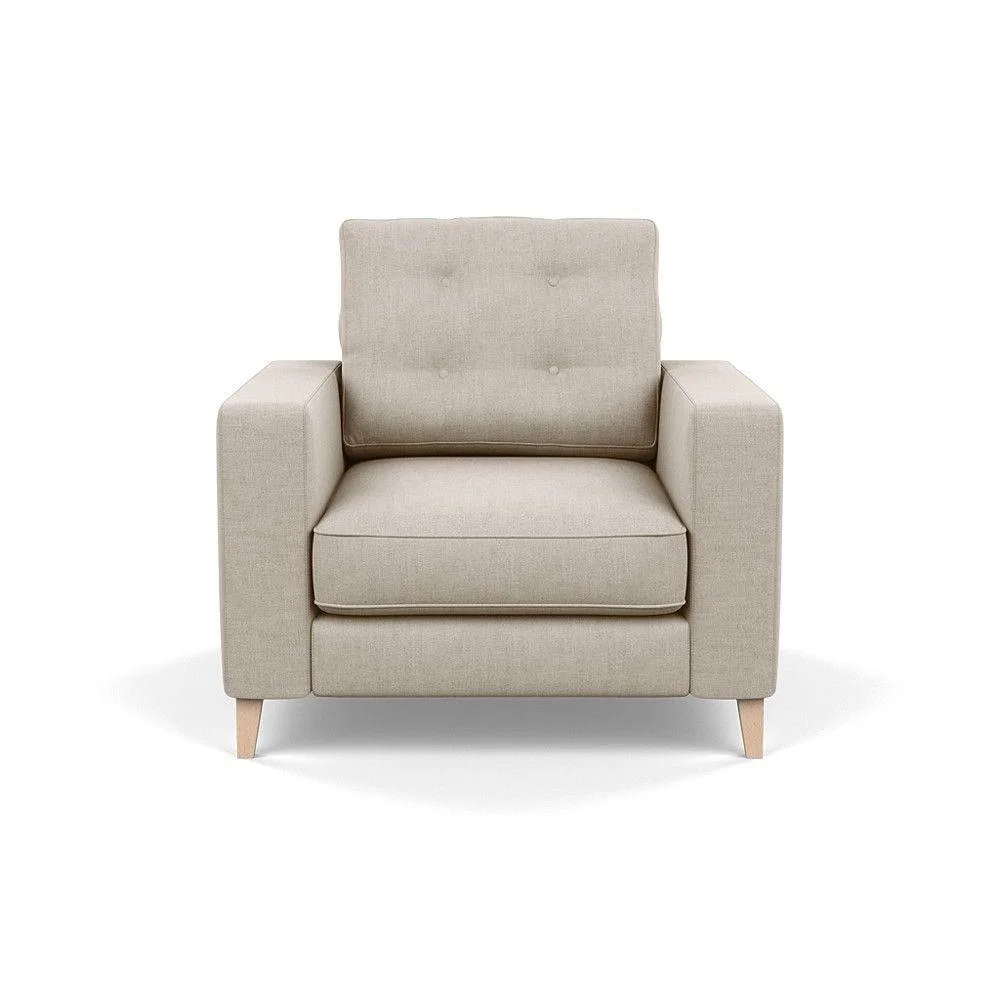 Heal's Richmond 4 Seater Sofa Melton Wool New Navy Black Feet - Heal's UK Furniture – image 9