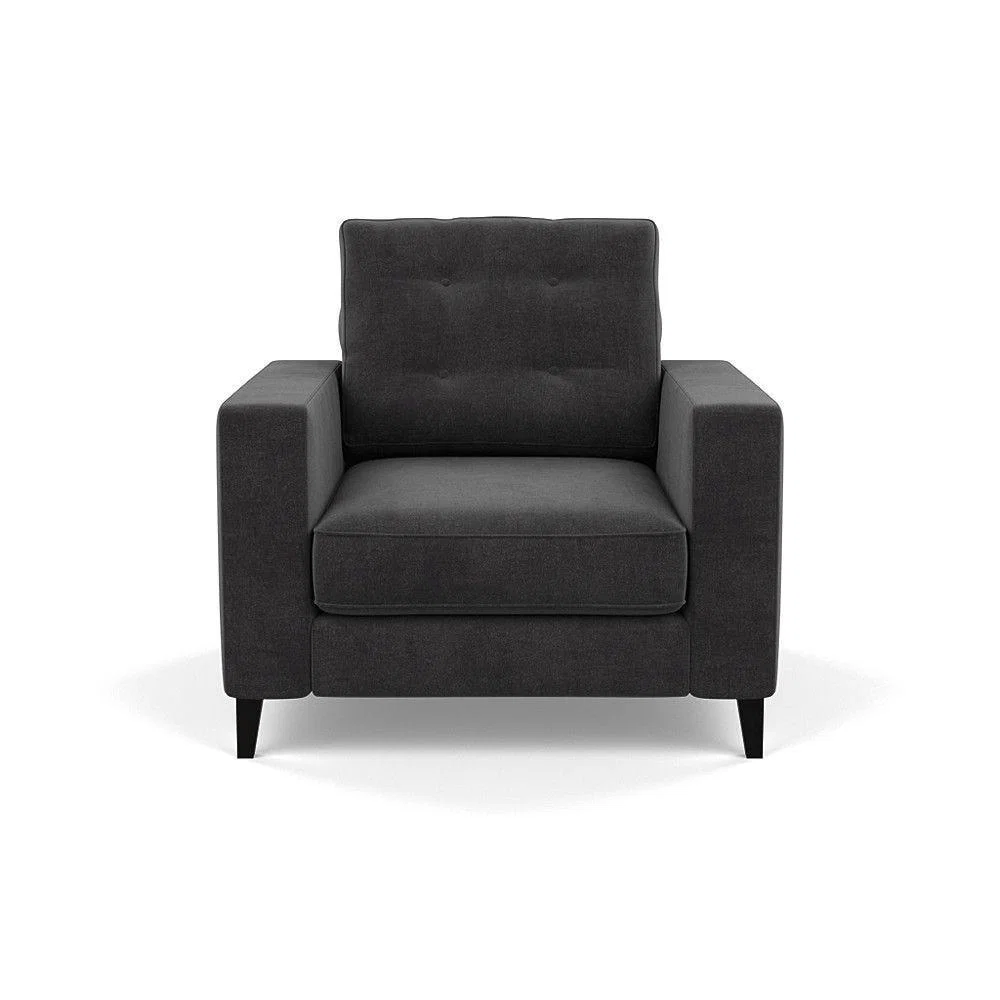 Heal's Richmond 4 Seater Sofa Melton Wool New Navy Black Feet - Heal's UK Furniture – image 82