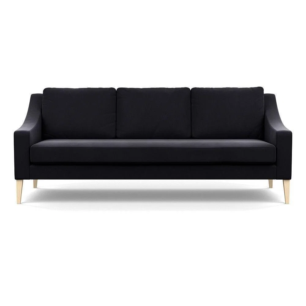 Heal's Richmond 4 Seater Sofa Melton Wool New Navy Black Feet - Heal's UK Furniture – image 83
