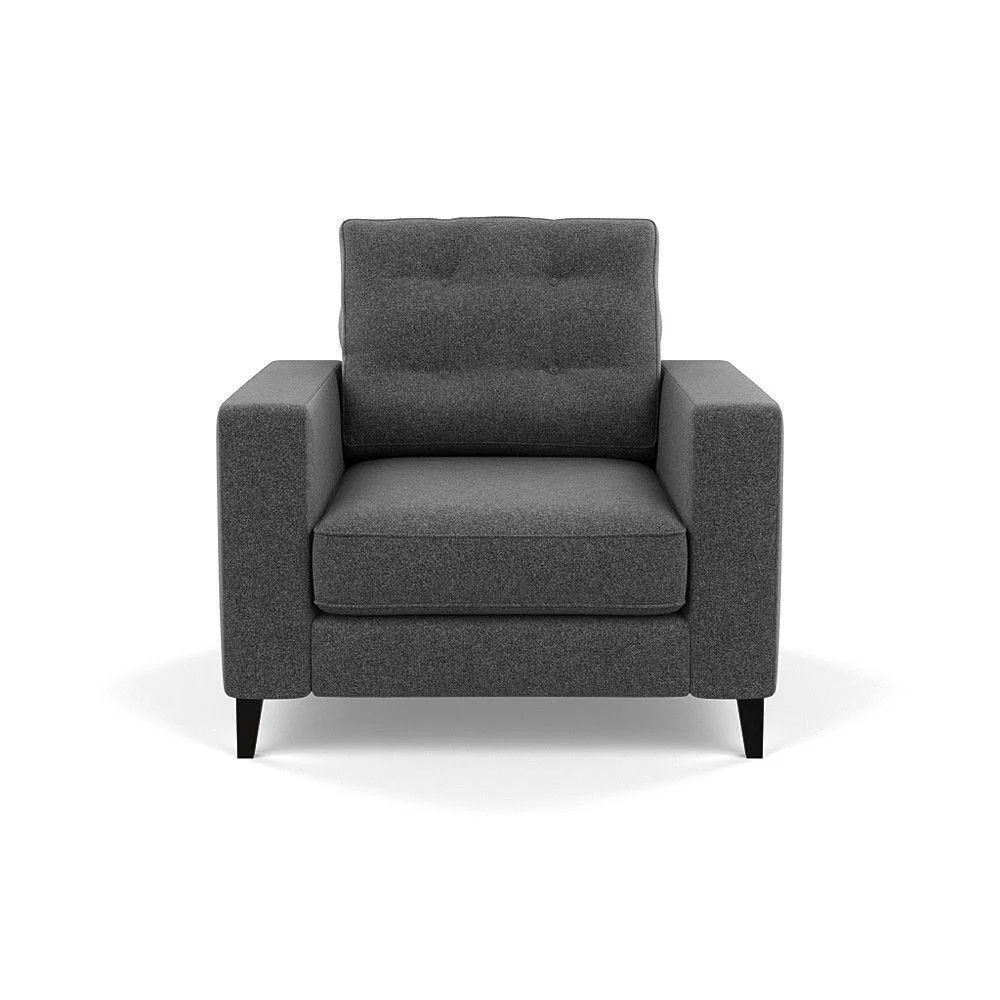 Heal's Richmond 4 Seater Sofa Melton Wool New Navy Black Feet - Heal's UK Furniture – image 85