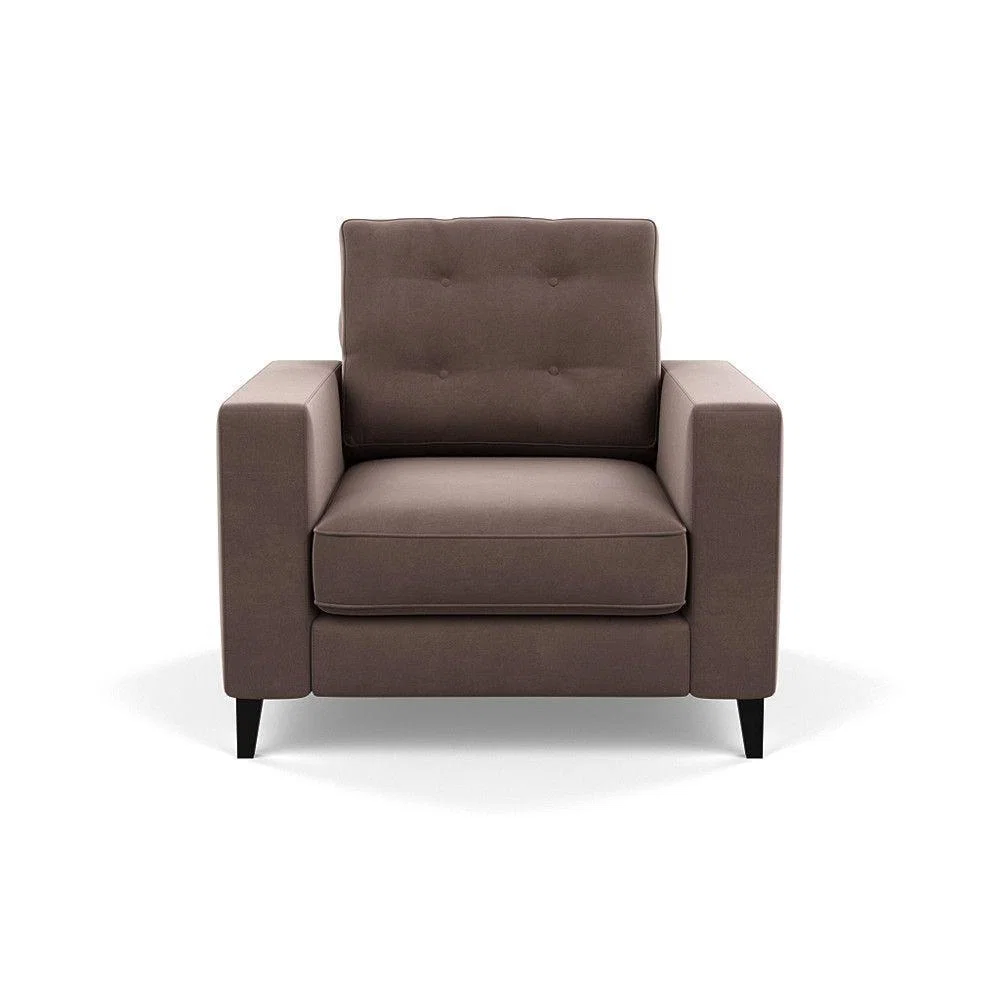 Heal's Richmond 4 Seater Sofa Melton Wool New Navy Black Feet - Heal's UK Furniture – image 86