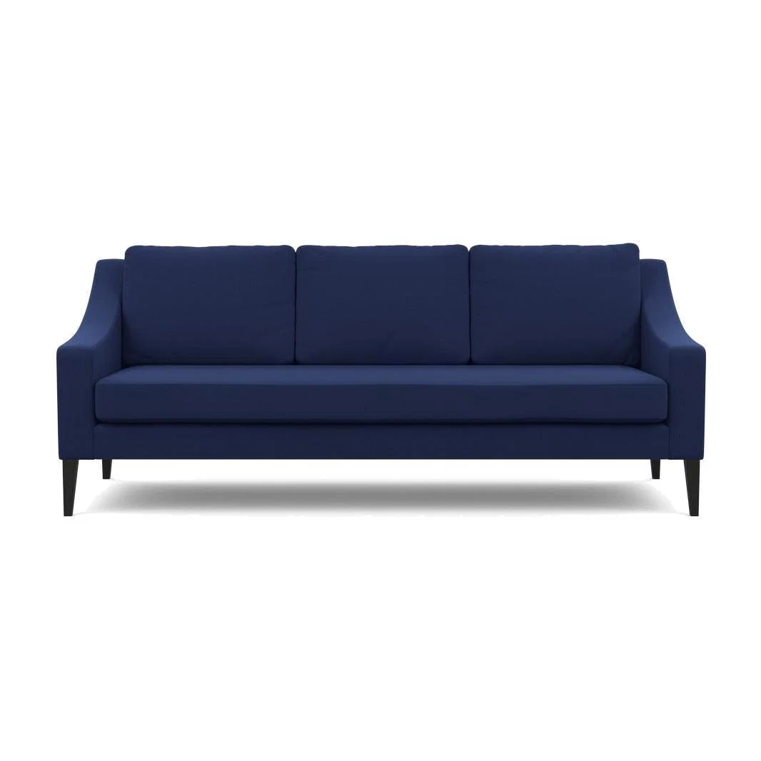 Heal's Richmond 4 Seater Sofa Melton Wool New Navy Black Feet - Heal's UK Furniture – image 1