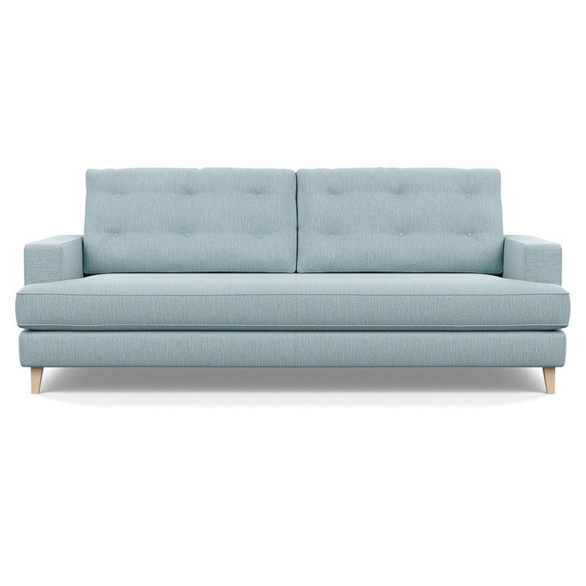 Heal's Mistral 4 Seater Sofa Smart Linen Mix Duck Egg Natural Feet – image 2