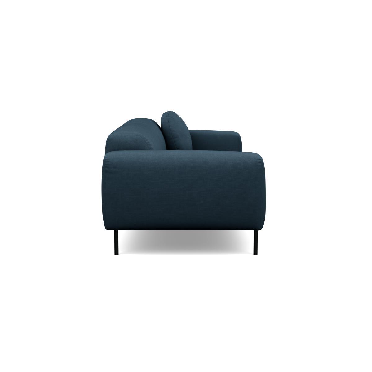 Heal's Luna 4 Seater Sofa Siena Cotton Deep Sea Black Feet - Heal's UK Furniture – image 3
