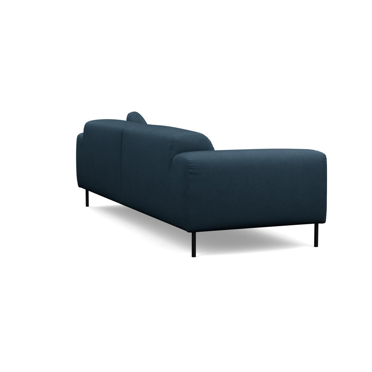 Heal's Luna 4 Seater Sofa Siena Cotton Deep Sea Black Feet - Heal's UK Furniture – image 4