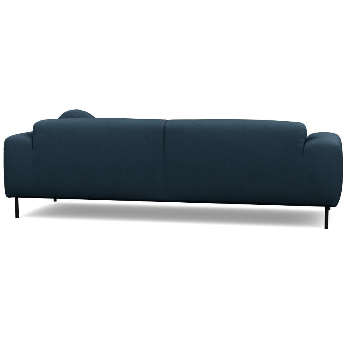 Heal's Luna 4 Seater Sofa Siena Cotton Deep Sea Black Feet - Heal's UK Furniture – image 5