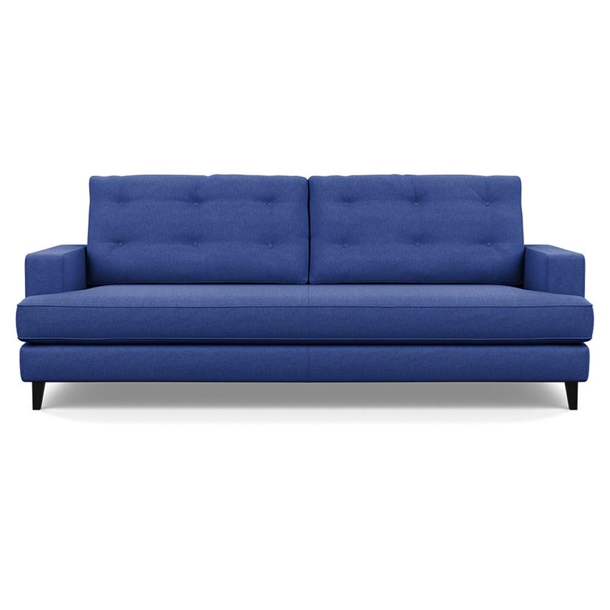 Heal's Mistral 4 Seater Sofa Brushed Cotton Cobalt Black Feet – image 2