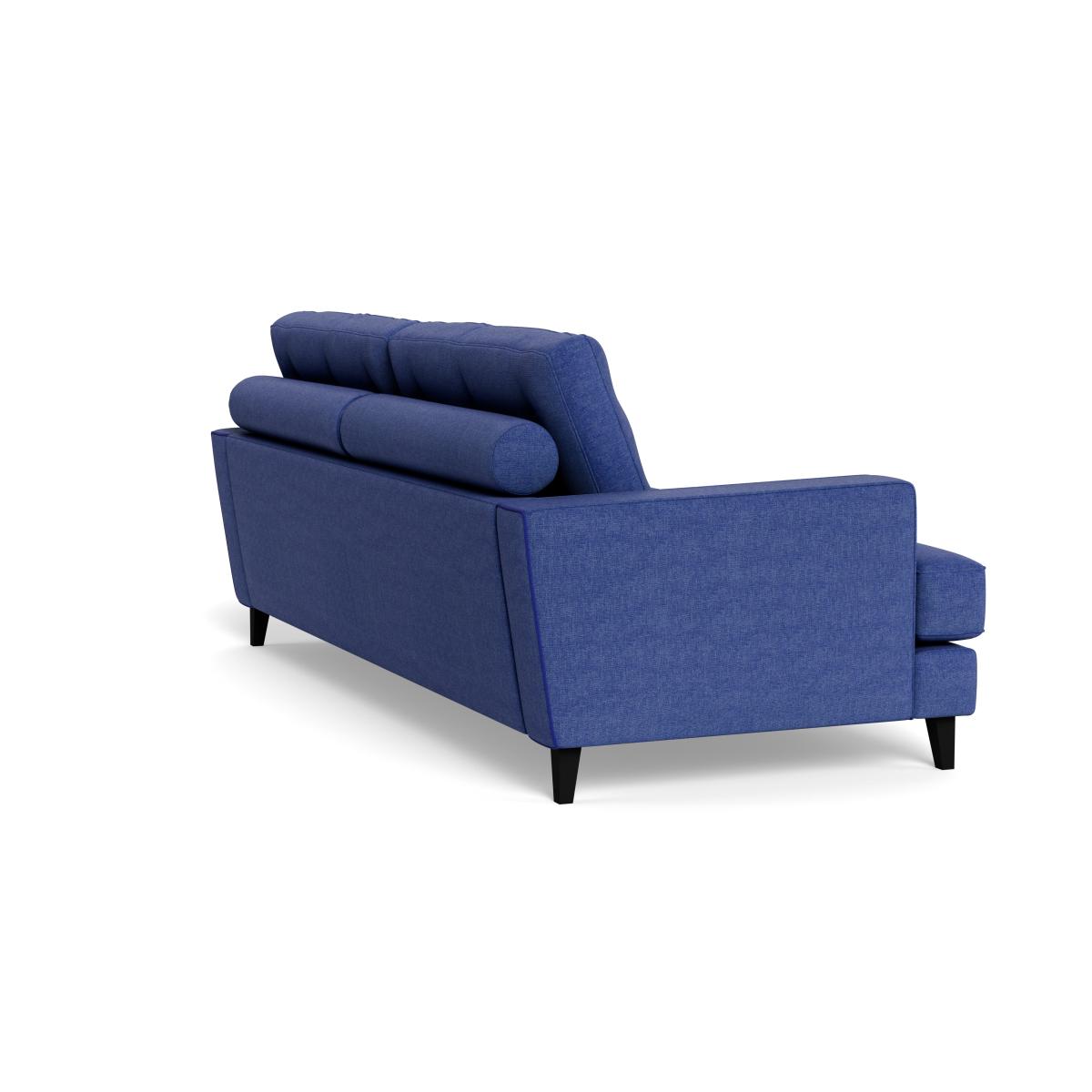Heal's Mistral 4 Seater Sofa Brushed Cotton Cobalt Black Feet – image 5