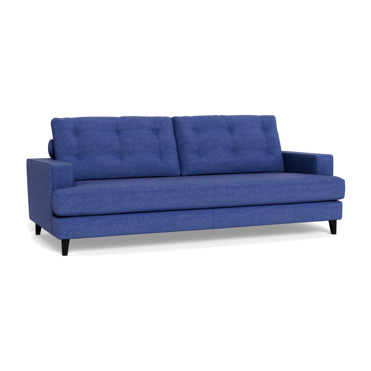 Heal's Mistral 4 Seater Sofa Brushed Cotton Cobalt Black Feet – image 1