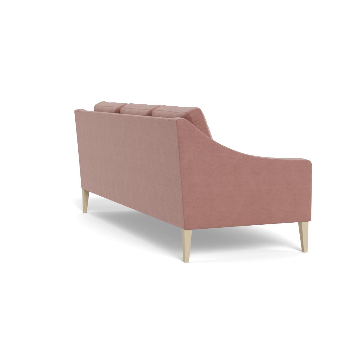 Heal's Richmond 4 Seater Sofa Smart Luxe Velvet Dusky Pink Black Beech Feet – image 5
