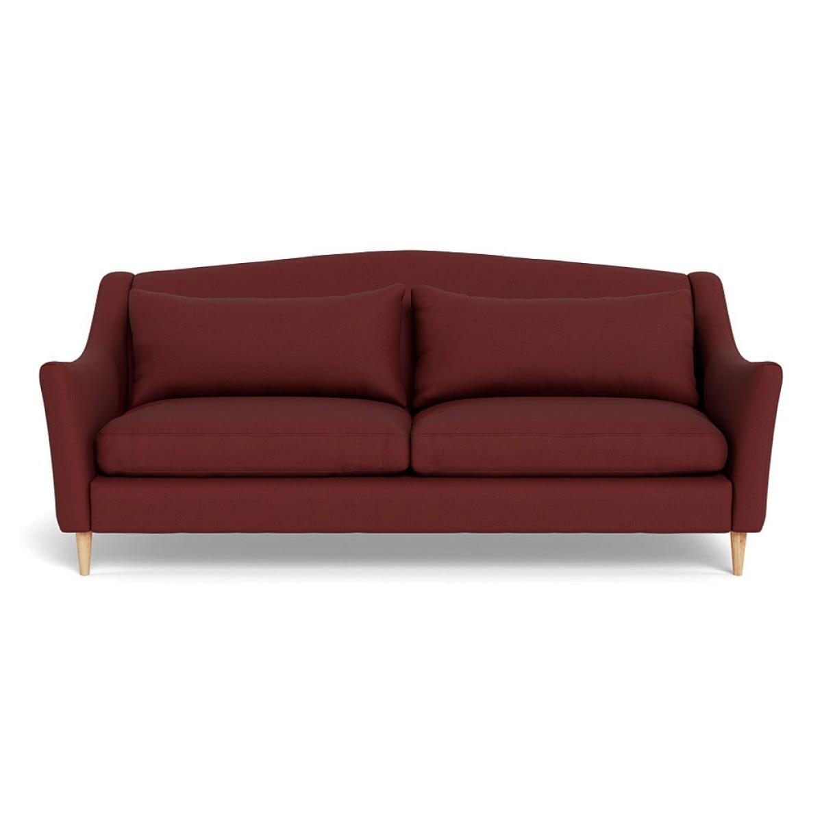 Heal's Somerset 4 Seater Sofa Capelo Linen-Cotton Etruscan Red Natural Feet – image 2