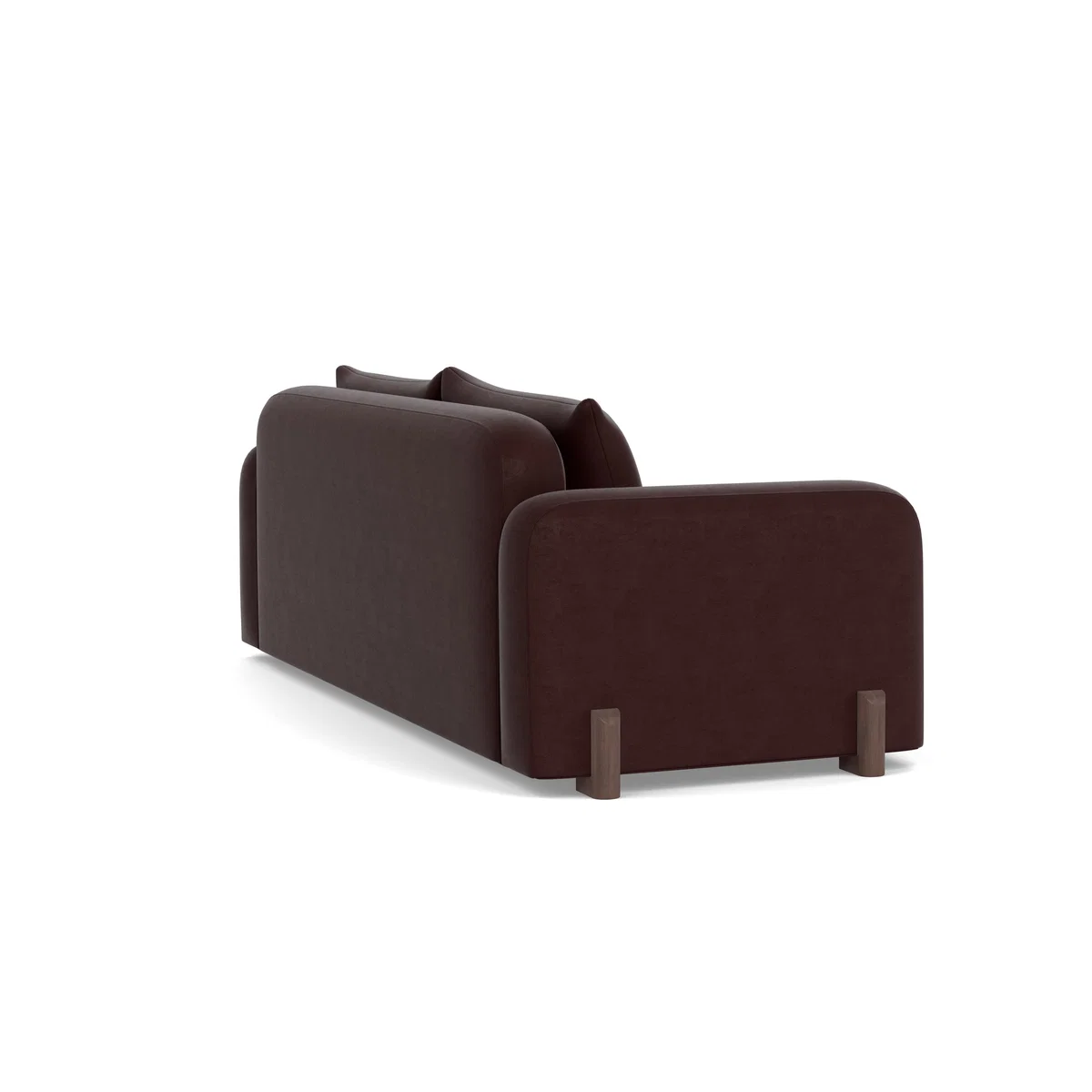 Heal's Nuvola 4 Seater Sofa Smart Luxe Velvet Acorn Natural Oak Feet – image 5