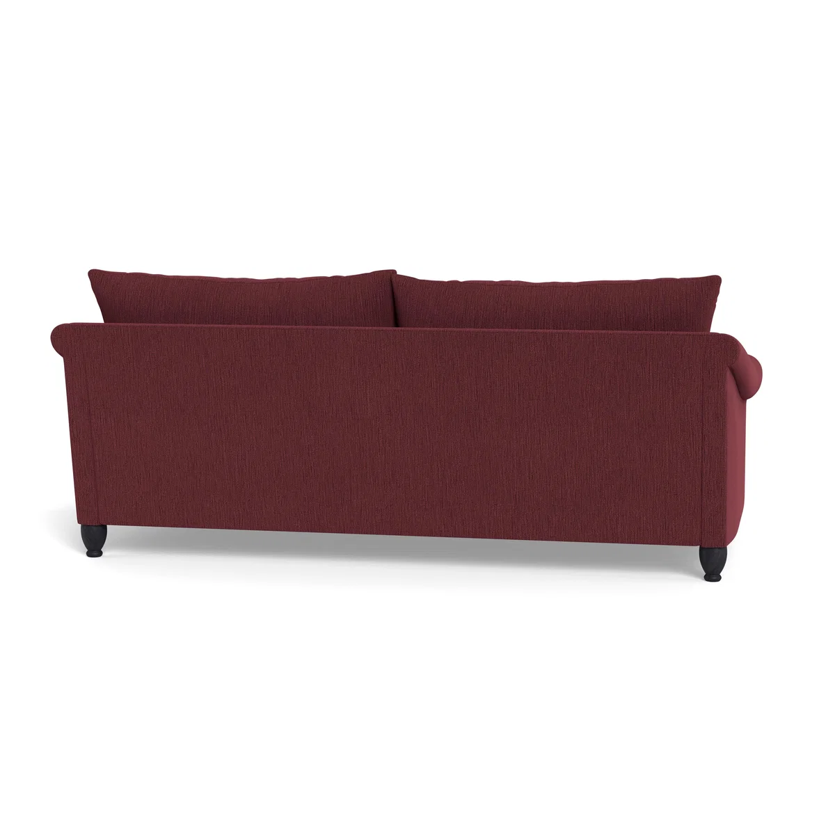 Heal's Devon 4 Seater Smart Linen Mix Maroon Black Stain Beech Feet - Heal's UK Furniture – image 5