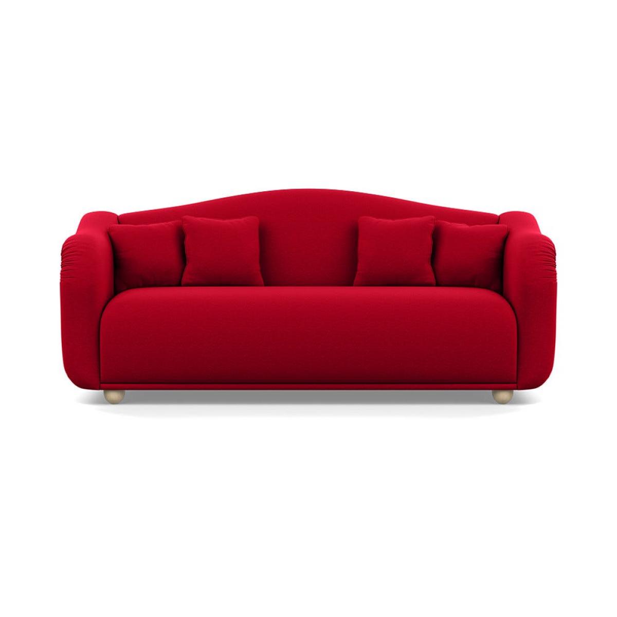 Heal's Tetbury 4 Seater Sofa Melton Wool Red Oxide Natural Beech Feet – image 2