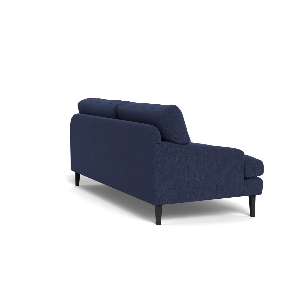 Heal's Stanton 4 Seater Sofa Smart Linen Mix Navy Walnut Stained Feet – image 5