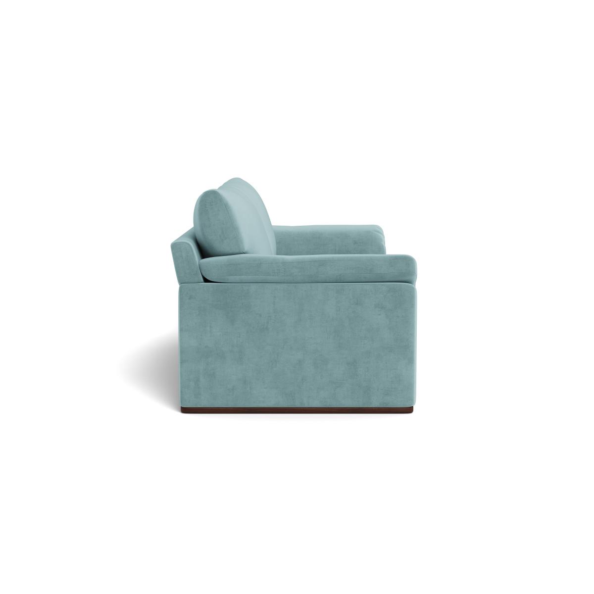 Heal's Paris II 4 Seater Sofa Smart Luxe Velvet Mineral Blue Natural Feet – image 4