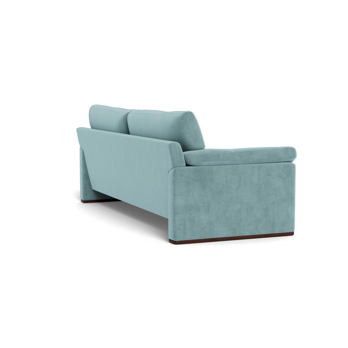 Heal's Paris II 4 Seater Sofa Smart Luxe Velvet Mineral Blue Natural Feet – image 5