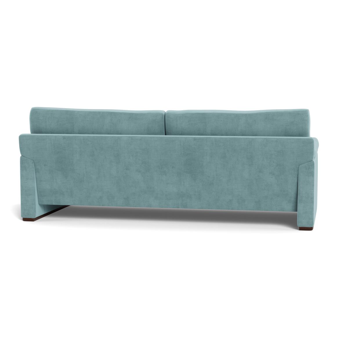 Heal's Paris II 4 Seater Sofa Smart Luxe Velvet Mineral Blue Natural Feet – image 6