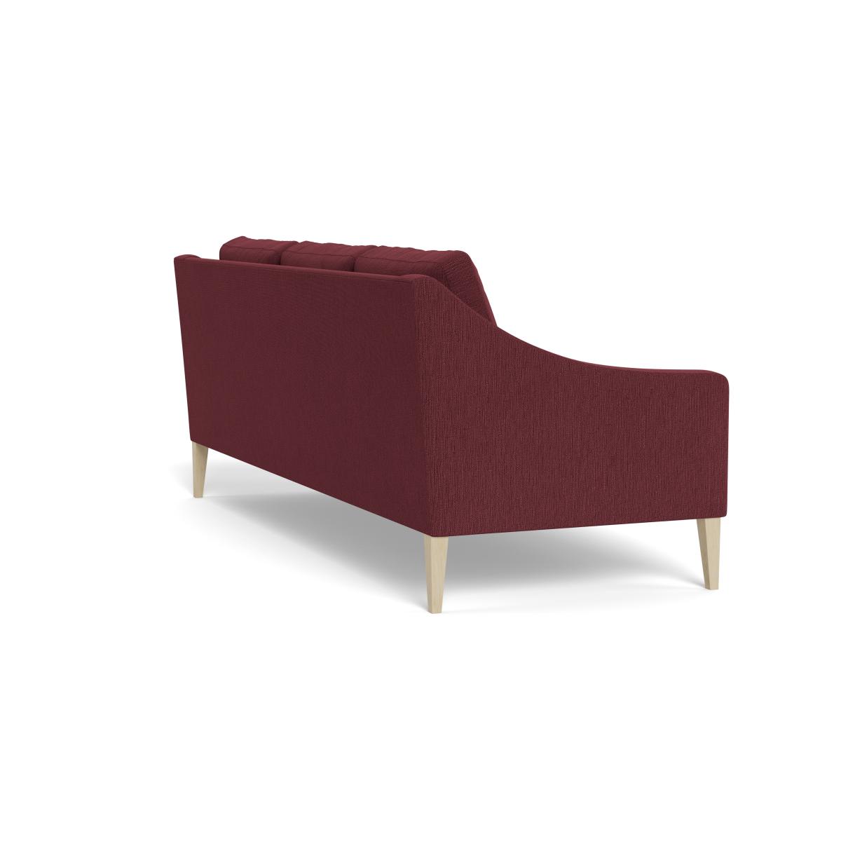Heal's Richmond 4 Seater Sofa Smart Linen Mix Maroon Natural Ash Feet – image 5