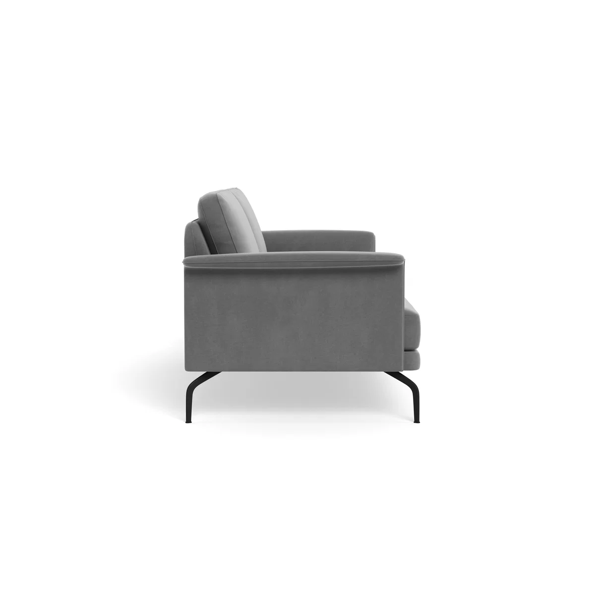 Heal's Iver 4 Seater Sofa Smart Velvet Mercury Black Feet – image 4