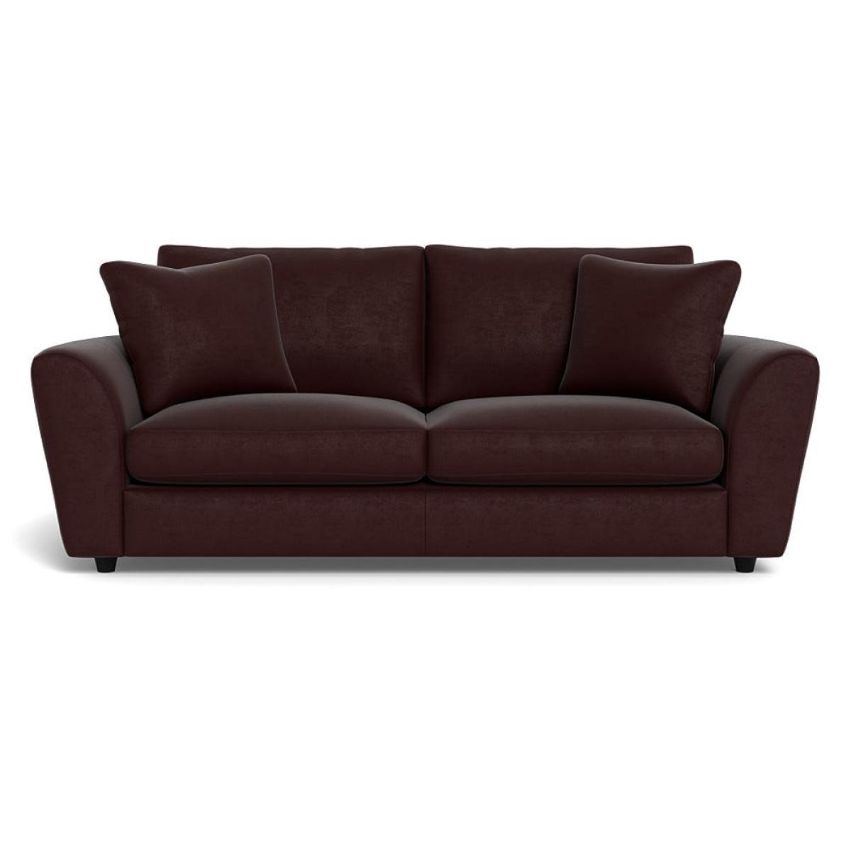 Heal's Snooze 4 Seater Sofa Smart Luxe Velvet Acorn Black Feet – image 2