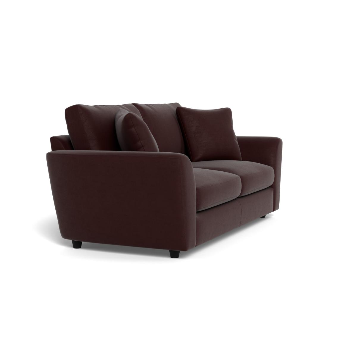 Heal's Snooze 4 Seater Sofa Smart Luxe Velvet Acorn Black Feet – image 3