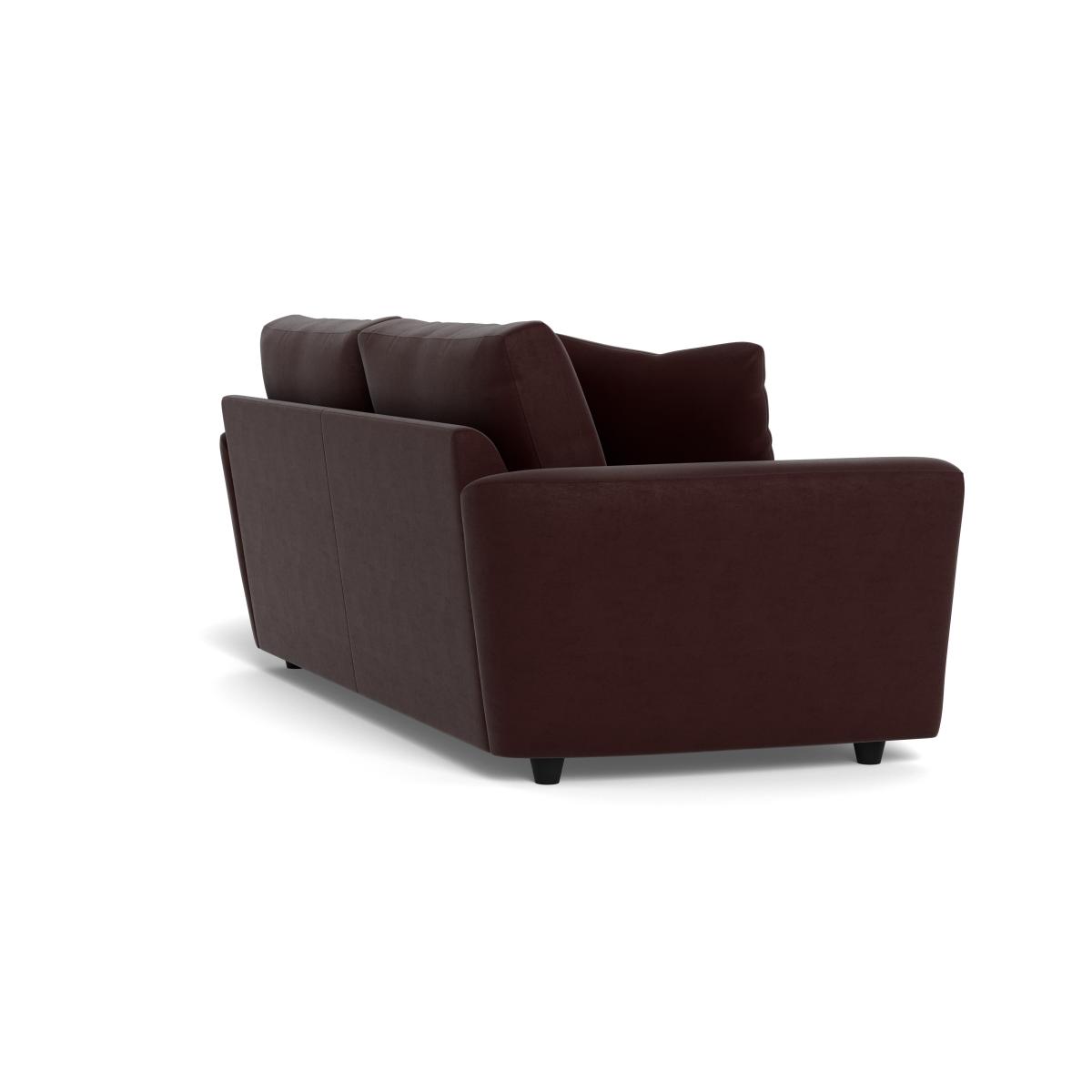 Heal's Snooze 4 Seater Sofa Smart Luxe Velvet Acorn Black Feet – image 5