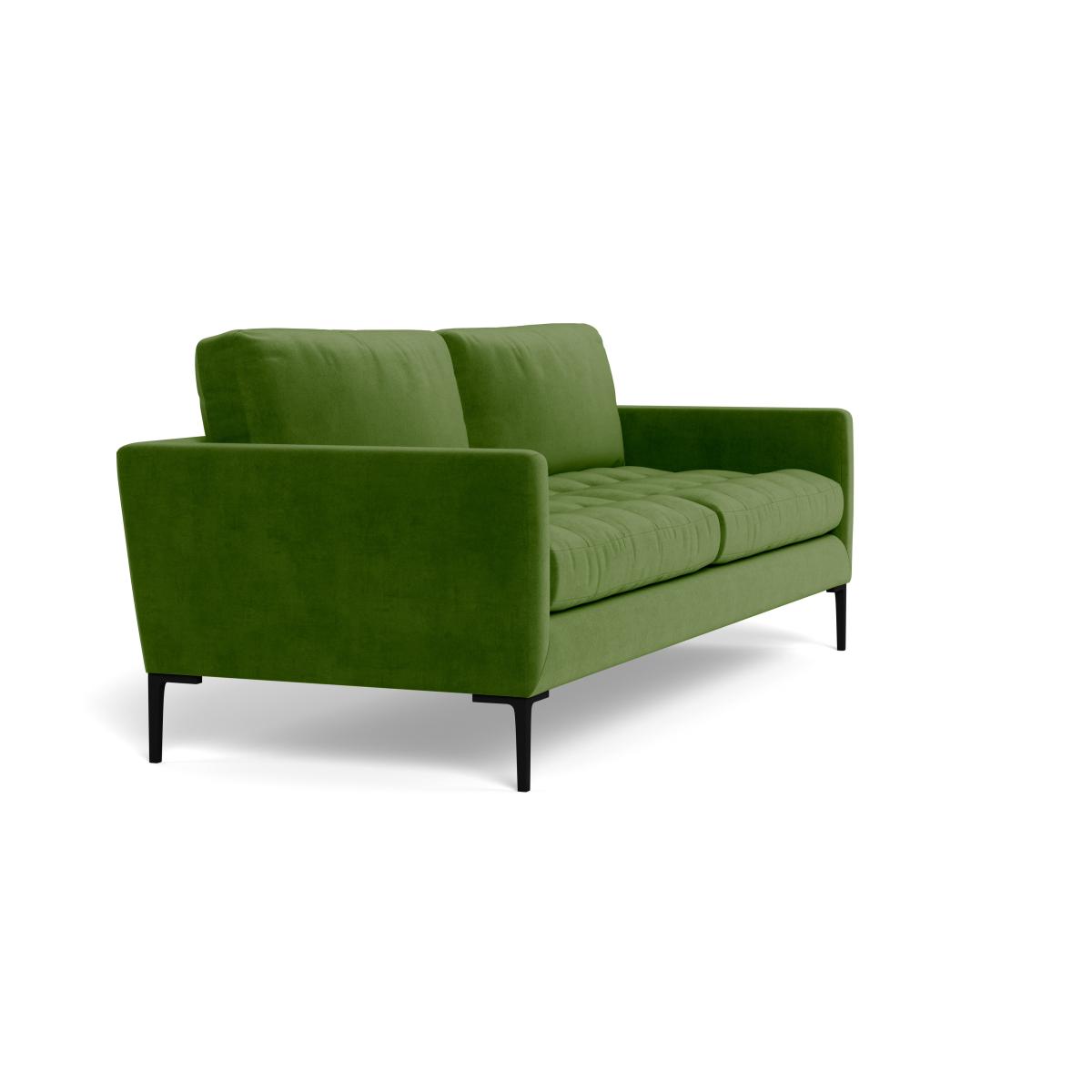 Heal's Eton 4 Seater Sofa Smart Luxe Velvet Grass Brass Feet – image 3