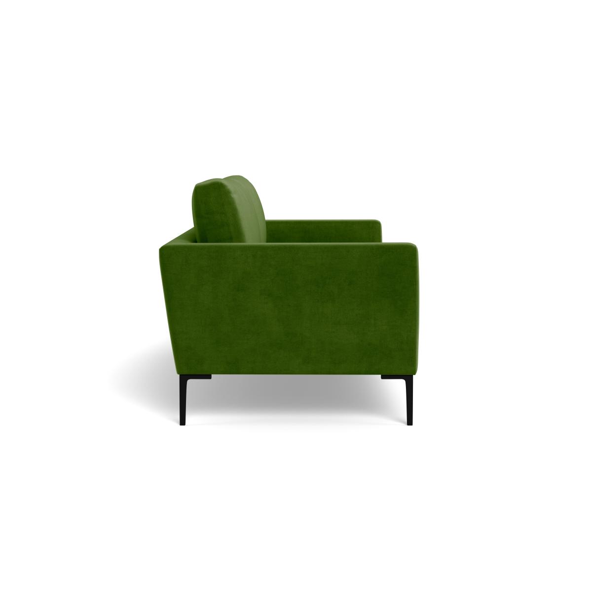 Heal's Eton 4 Seater Sofa Smart Luxe Velvet Grass Brass Feet – image 4