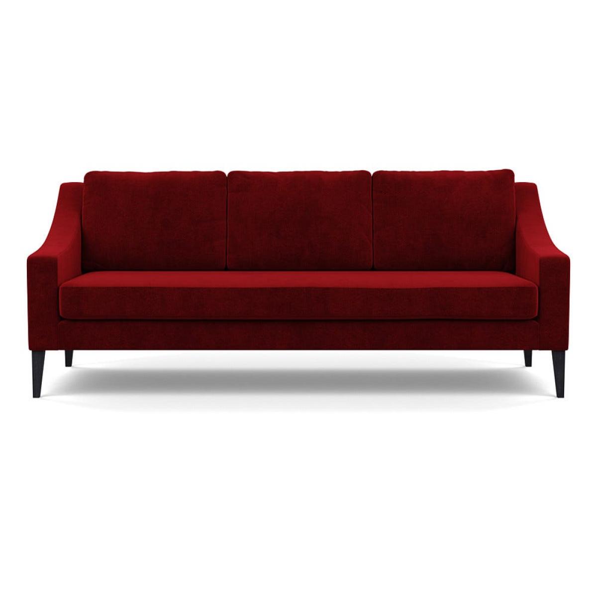 Heal's Richmond 4 Seater Sofa Smart Luxe Velvet Mulberry Black Feet – image 2
