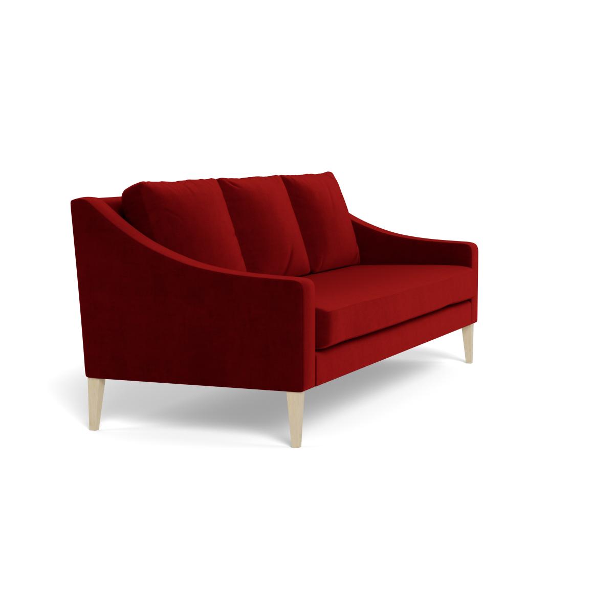 Heal's Richmond 4 Seater Sofa Smart Luxe Velvet Mulberry Black Feet – image 3