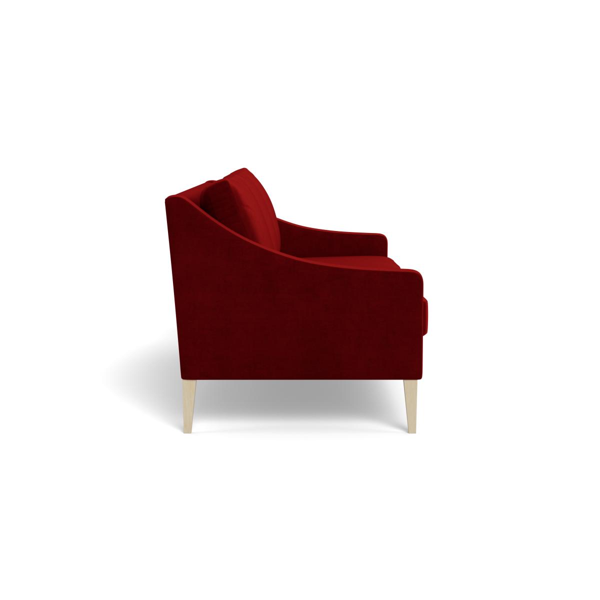 Heal's Richmond 4 Seater Sofa Smart Luxe Velvet Mulberry Black Feet – image 4