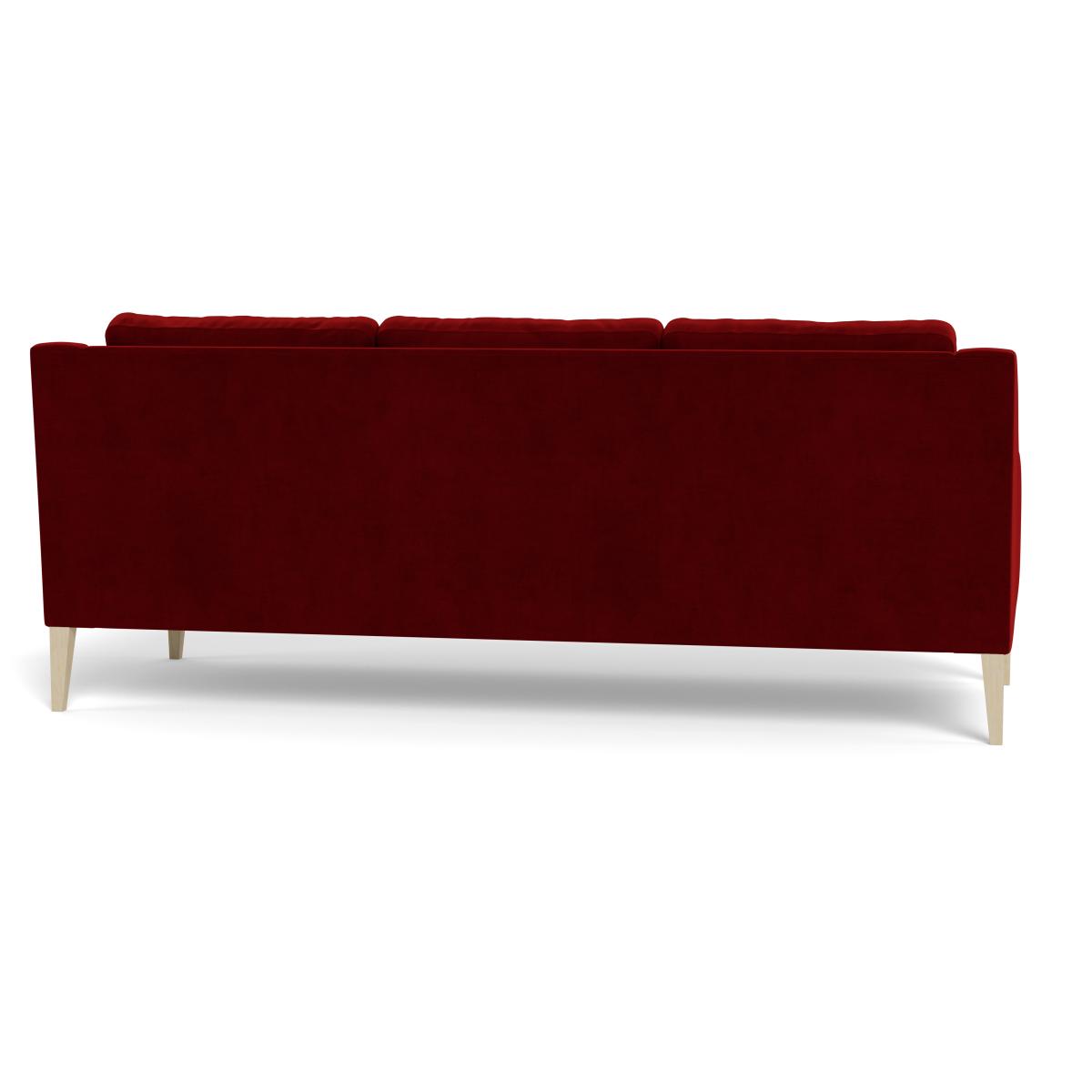 Heal's Richmond 4 Seater Sofa Smart Luxe Velvet Mulberry Black Feet – image 6